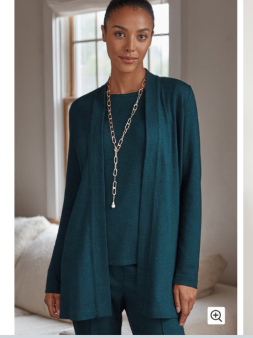 J. Jill Open Drape Cardigan Pure Jill Soft-Knit Duster